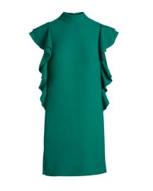 Kate Spade New York Green Flutter Sleeve Dress at Rent The Runway